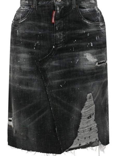 Серая джинсовая юбка Dsquared2