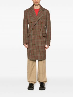 Kostkovaný vlněný kabát Vivienne Westwood