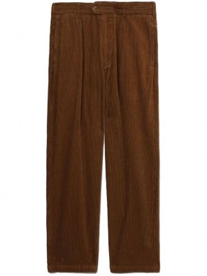 Pantalon droit en velours côtelé en velours Engineered Garments marron