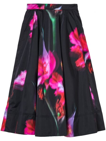 Midi suknja s cvjetnim printom s printom Marc Jacobs