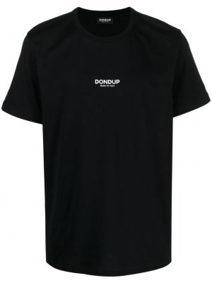 Pamut póló nyomtatás Dondup fekete