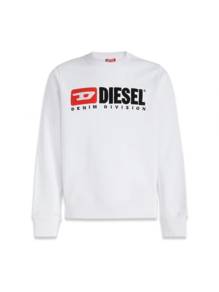 Klassischer sweatshirt Diesel weiß