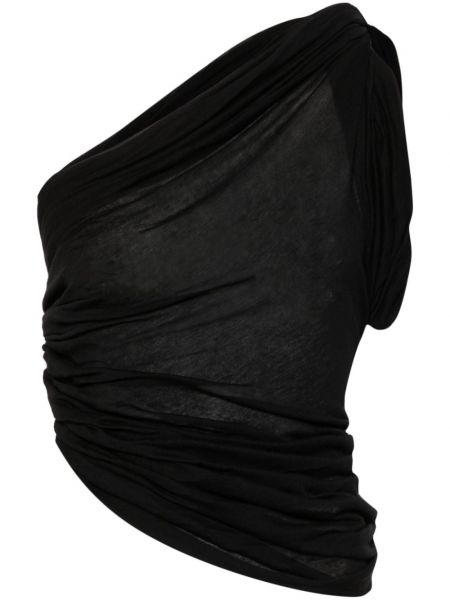 Asymmetrisk t-shirt Rick Owens sort