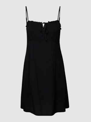 Sukienka mini z falbankami Only czarna