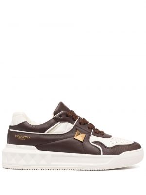 Lær sneakers Valentino Garavani brun