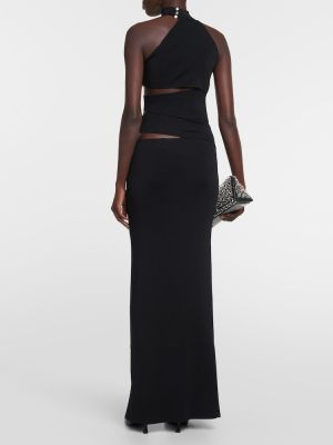 Μάξι φόρεμα από ζέρσεϋ Aya Muse μαύρο