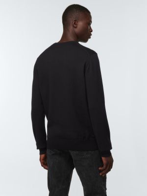 Вълнен пуловер Dolce&gabbana черно