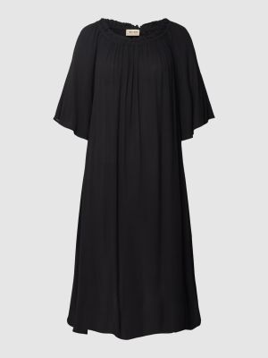 Sukienka midi z wiskozy Mos Mosh czarny
