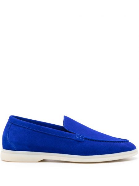 Pantofi loafer din piele de căprioară Scarosso albastru