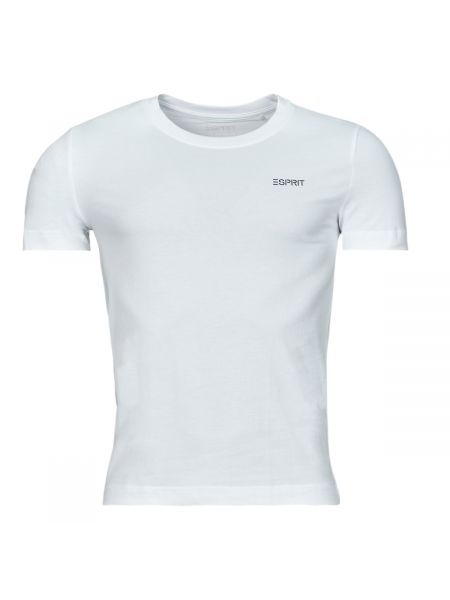 Bílé tričko s krátkými rukávy Esprit