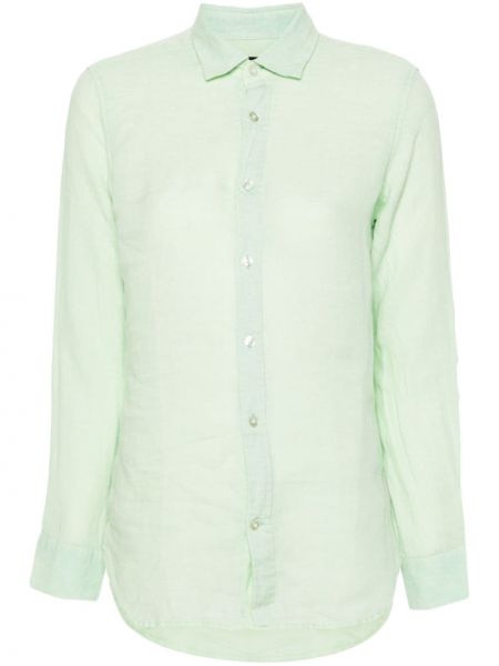 Λινό πουκάμισο Peuterey πράσινο