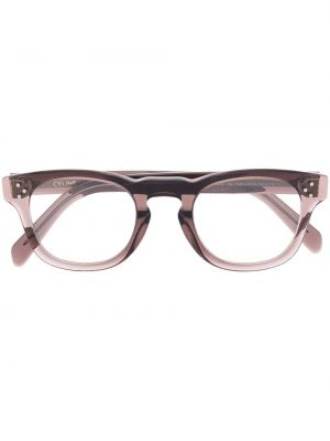 Průsvitné brýle Celine Eyewear hnědé