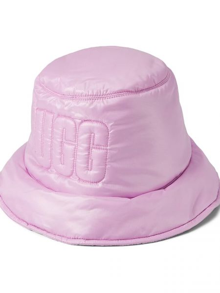 Стеганая шапка Ugg розовая
