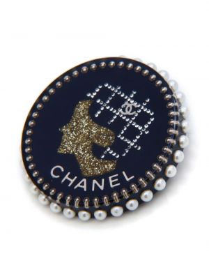 Broche Chanel Pre-owned noir