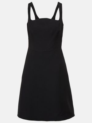 Mini robe en crêpe Valentino noir