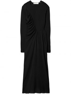 Midi šaty Tory Burch černé
