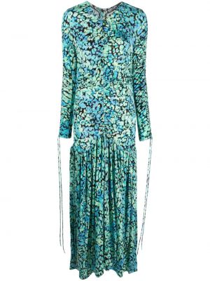 Sukienka długa z nadrukiem w abstrakcyjne wzory Bimba Y Lola