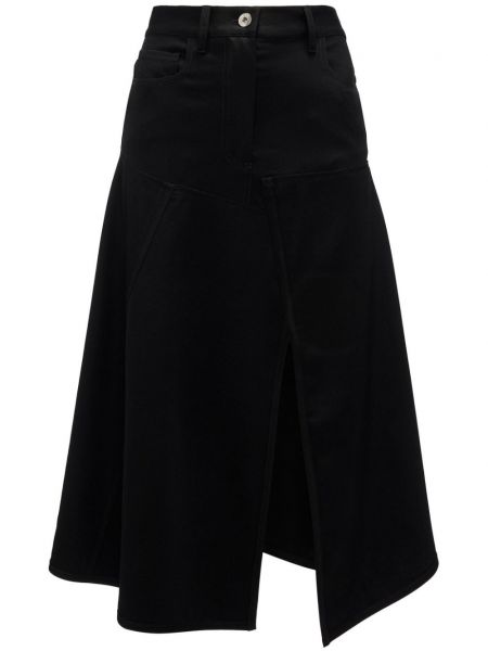 Asymmetrischer schlitzrock Jw Anderson schwarz