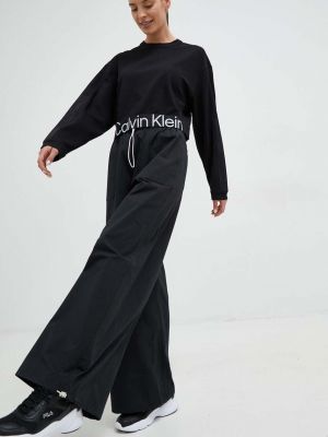 Bavlněné sportovní kalhoty Calvin Klein Performance - černá
