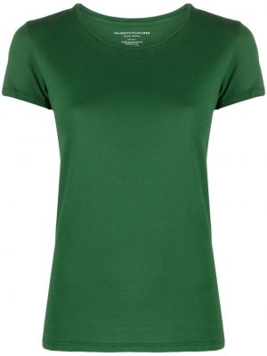 T-shirt con scollo tondo Majestic Filatures verde