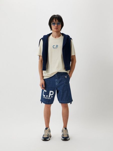 Джинсовые шорты C.p. Company синие