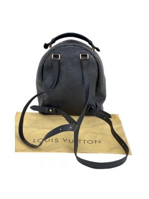 Mochila de cuero Louis Vuitton Vintage negro