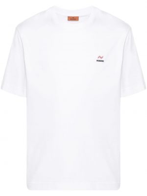 T-shirt mit stickerei Missoni weiß