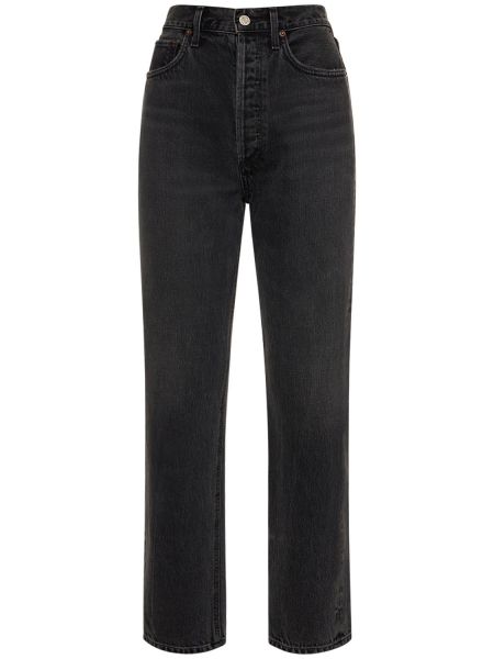 Bomull jeans Agolde svart