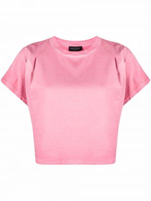 Пряма футболка Roberto Collina, рожева