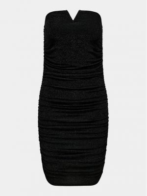 Slim fit koktejlové šaty Only černé