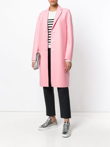 Kabát s knoflíky Harris Wharf London růžový