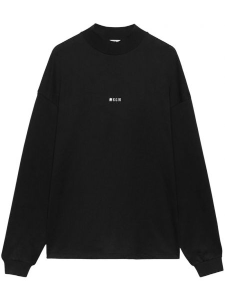 Langærmet t-shirt Msgm sort