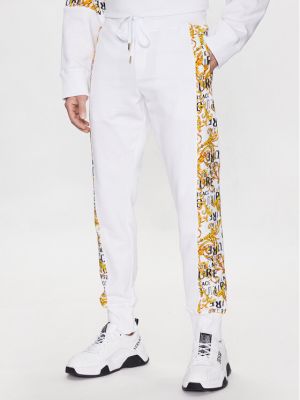 Αθλητικό παντελόνι Versace Jeans Couture λευκό