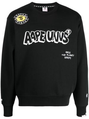 Sweatshirt mit print mit rundem ausschnitt Aape By *a Bathing Ape® schwarz