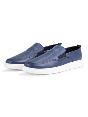 Kožené loafers Ducavelli modré