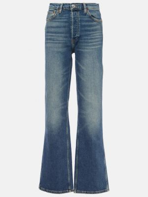 Прямые джинсы с высокой талией Re/done синие
