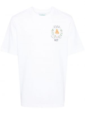 T-shirt aus baumwoll Casablanca weiß