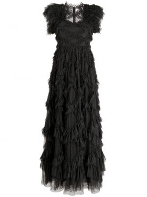 Sukienka koktajlowa tiulowa Needle & Thread czarna