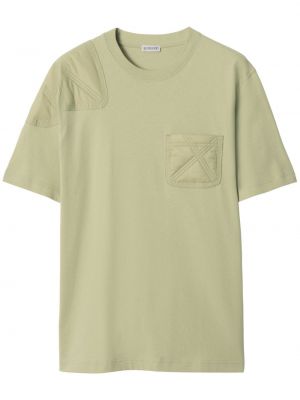 Тениска от джърси Burberry зелено
