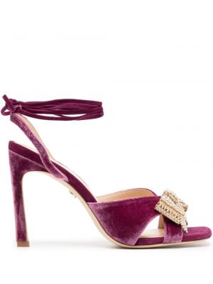 Sandale de catifea Dee Ocleppo violet