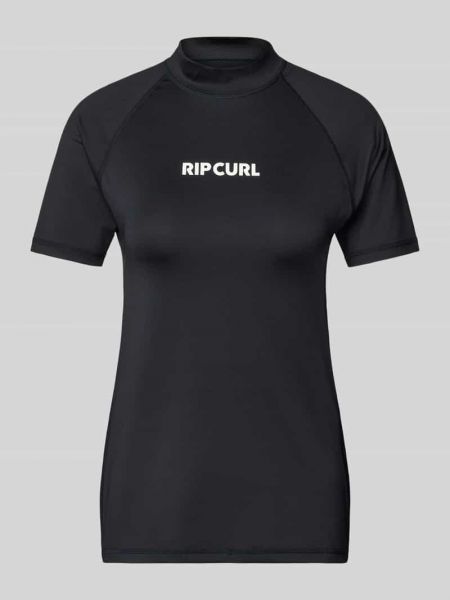 Koszulka z nadrukiem ze stójką Rip Curl czarna