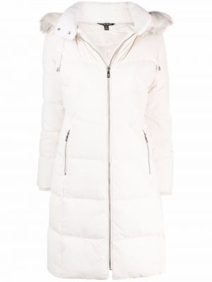 Péřový kabát na zip Lauren Ralph Lauren bílý