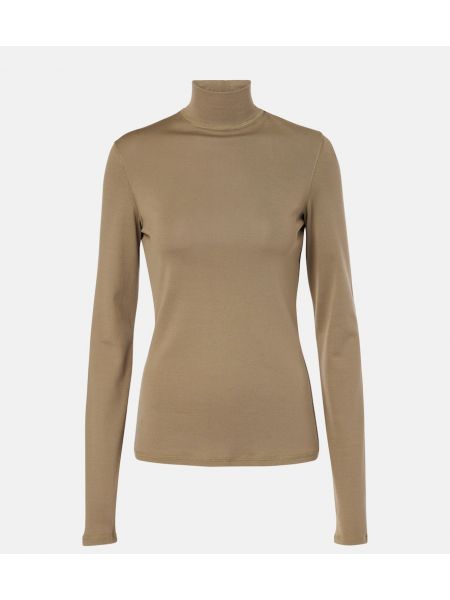 Bomuld lang top Lemaire beige