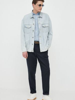 Льняная джинсовая рубашка Pepe Jeans