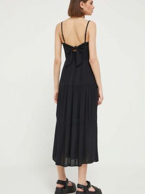 Midi šaty Hollister Co. černé