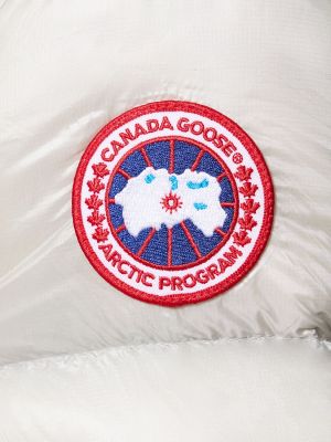 Páperová bunda Canada Goose strieborná