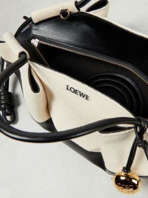 Geantă shopper din piele Loewe negru