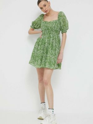 Sukienka mini Abercrombie & Fitch zielona