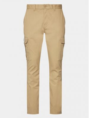 Pantalon slim Tommy Jeans beige