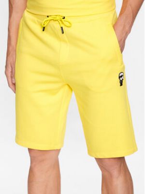 Shorts de sport Karl Lagerfeld jaune